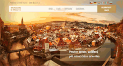 Desktop Screenshot of penzionweber.cz