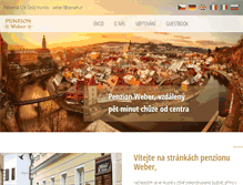 Tablet Screenshot of penzionweber.cz